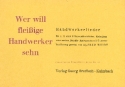 Handwerkerlieder fr 1-3 Melodieinstrumente, mit Text und Akkordbezeichnungen Weidt, Alfred, Ed