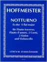 Notturno Es-Dur fr Flte, Alt-Querflte, 2 Hrner, 2 Violen und Violoncello Partitur und Stimmen