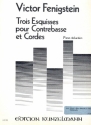 3 Esquisses pour contrebasse (violon/alto/violoncelle/ saxophone alto) et cordes Piano reduction
