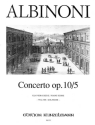 Concerto A-Dur op.10,5 fr Violine und Streichorchester fr Violine und Klavier