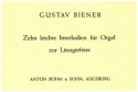 10 leichte Interludien zur Liturgiefeier  fr Orgel