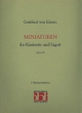 Miniaturen op.91 fr Klarinette und Fagott 2 Spielpartituren