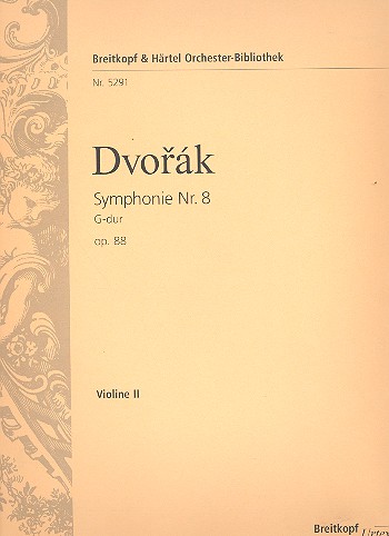 Sinfonie G-Dur Nr.8 op.88 fr Orchester Violine 2