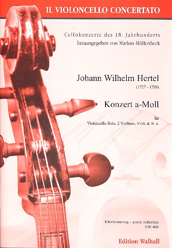 Konzert a-Moll fr Violoncello solo,  2 Violinen,Viola und Bc Partitur und Stimmen