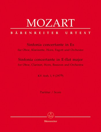 Sinfonia concertante Es-Dur KV Anh.I,9 fr Oboe, Klarinette, Horn, Fagott und Orchester Partitur