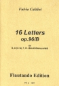 16 Letters op.96/b fr 4 Blockflten (SATB) Partitur und Stimmen