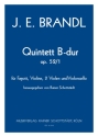 Quintett B-Dur op.52,1 fr Fagott, Violine, 2 Violen und Violoncello Partitur und Stimmen