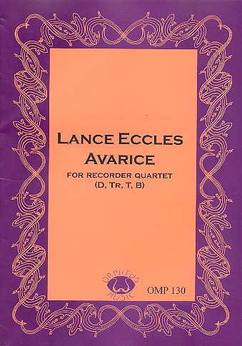 Avarice for recorder quartet, score+parts