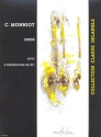 Duos pour 2 saxophones en sib, partition+parties collection Claude Delangle
