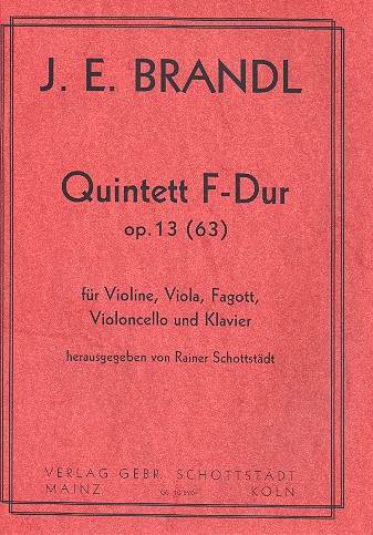 Quintett F-Dur op.63 (13) fr Fagott, Violine, Viola, Violoncello und Klavier