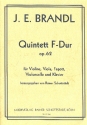 Quintett F-Dur op.62 fr Fagott, Violine, Viola, Violoncello und Klavier