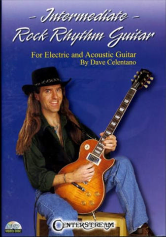 Intermediate rock rhythm guitar DVD-VIDEO for electric and acoustic guitar