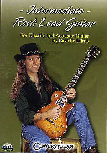 Intermediate rock lead guitar DVD-VIDEO for electric and acoustic guitar