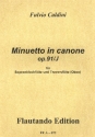 Minuetto in canone op.91,j fr Sopranblockflte und Traversflte (Oboe),  Spielpartitur