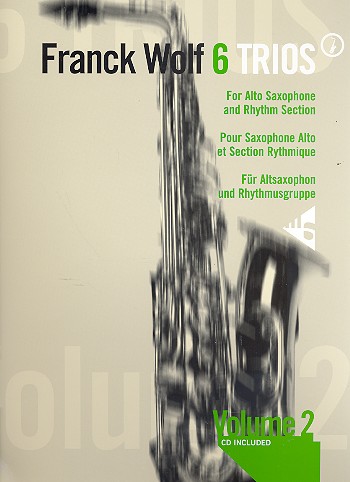 6 trios vol.2 for 3 alto saxophones for 3 alto saxophones and rhythm section score and parts