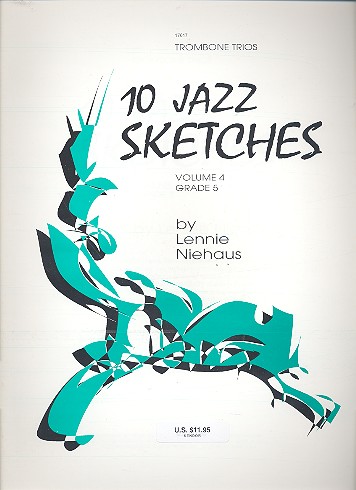 10 jazz sketches vol.4 for 3 trombones score and parts