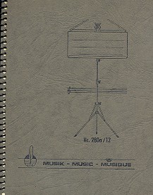 Notenbuch Marsch-Format hoch 12 Systeme 96 Seiten 13,5x17 cm Spiralbindung