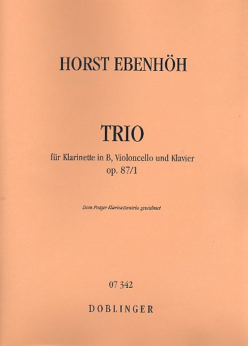 Trio op.87,1 fr Klarinette, Violoncello und Klavier