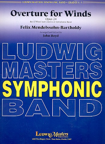 Overture op.24 for wind orchestra Partitur+Stimmen komplett Boyd, John, Ed