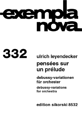 Pensées sur un prélude Debussy-Variationen für Orchester Studienpartitur