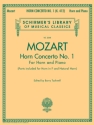 Horn concerto no.1 KV412 for horn and orchestra for horn and piano Tuckwell, Barry, ed