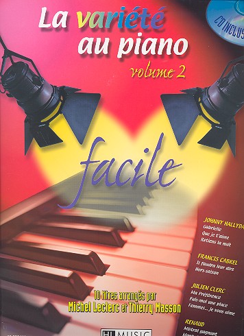 La variete au piano vol.2 (+CD): 10 titres pour piano facile Leclerc, M., arr.
