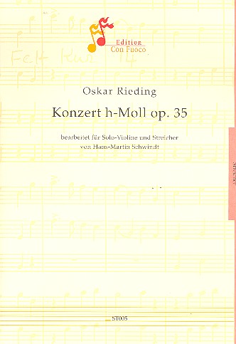 Konzert h-Moll op.35 fr Violine und Streichorchester Partitur und Stimmen