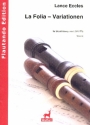 La Folia-Variations fr 5 Blockflten (SAATB) Partitur und Stimmen