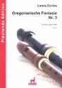 Gregorianische Fantasie für 3 Blockflöten (TBB) Partitur und Stimmen