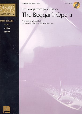 6 songs from the Beggar's opera for violin, cello and piano,