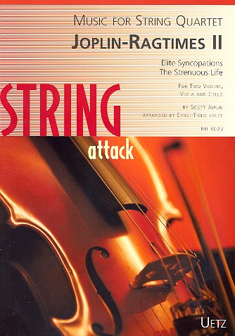 Joplin Ragtimes vol.2 for 2 violins, viola and cello,  score and parts Kalke, Ernst-Thilo,  arr.