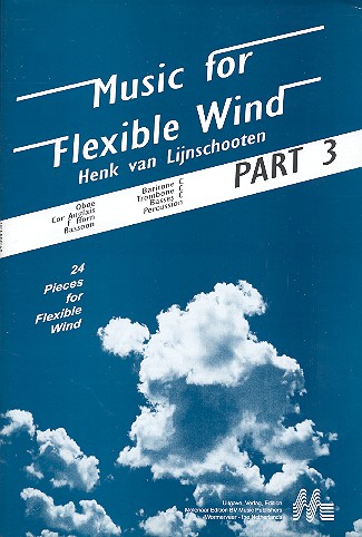 Music for flexible winds for oboe, cor angl, bassoon, part 3 (score for C instruments, horn in F and percussion)