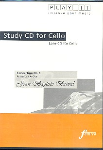Concertino A-Dur Nr.3 für Violoncello und Klavier Playalong CD Play it - improve your music