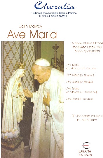Ave Maria for mixed chorus and organ score