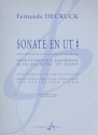 Sonate en ut pour saxophone alto ou alto et orchestre pour saxophone alto (ou alto) et piano