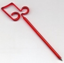 Kugelschreiber mit Achtelnoten rot