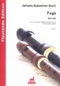 Fuga 1-23 BWV868 fr 4 Blockflten (SATB) Partitur und Stimmen