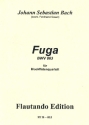 Fuge Nr.18 aus dem Wohltemperierten Klavier 1 BWV863 fr 4 Blockflten (SATB) Partitur und Stimmen