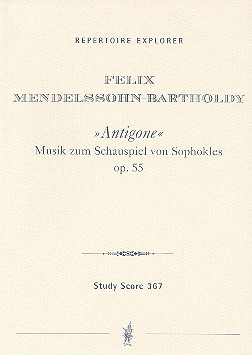 Musik zu Antigone von Sophokles op.55 fr Mnnerchor und Orchester Studienpartitur