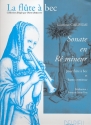 Sonate r mineur pour flute  bec alto et bc Saint-Yves, Fr., ed
