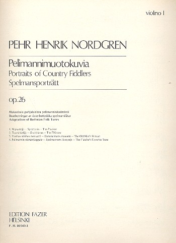 Portraits of Country Fiddlers op.26 for strings, violin 1 Spelmansportrtt