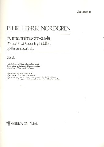 Portraits of Country Fiddlers op.26 for strings, violoncello Spelmansportrtt