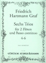 6 Trios op.3 Band 2 fr 2 Flten und Bc Stimmen