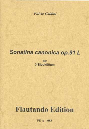 Sonatina canonica op.91/L 3 Blockflten (SAB) Partitur und Stimmen