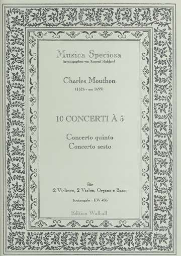 10 Concerti  5 Band 3 (Nr.5-6): fr 2 Violinen, 2 Violen und Bc Partitur und Stimmen