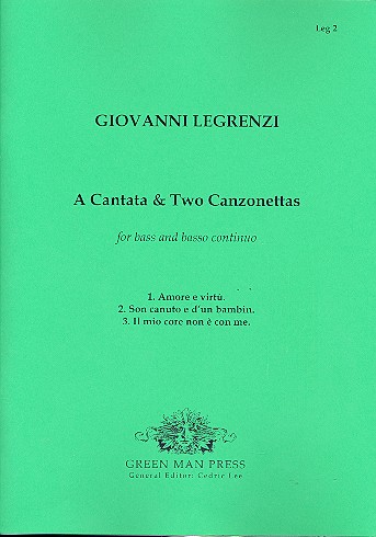 A cantata and 2 canzonettas for bass and bc