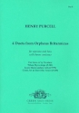 4 duets from Orpheus Britannicus for soprano, bass and bc,  parts