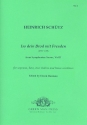 Iss dein Brod mit Freuden SWV358 for soprano, bass, 2 violins and bc,  parts from Symphoniae Sacrae vol.2