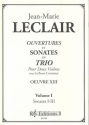 Ouvertures et sonates en trio op.13 vol.1 pour 2 violons et la basse continue parties