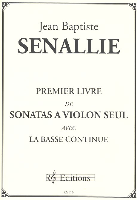 Premier livre de sonatas (no.1-10) a violon avec la basse continue parties